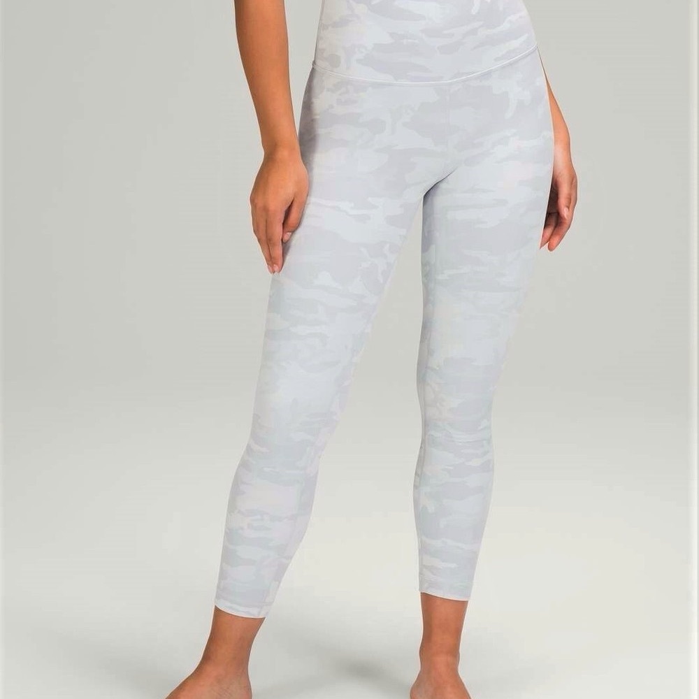 Lululemon Athletica Gray Camouflage Leggings